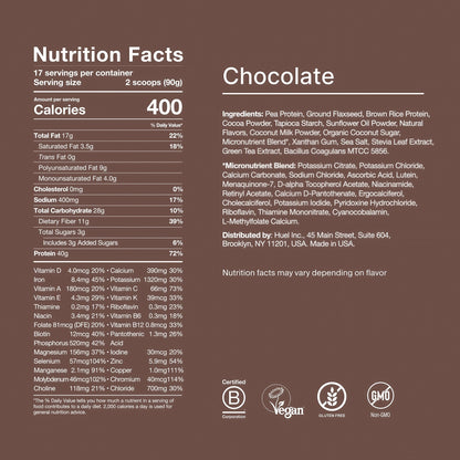 Huel Black Edition Protein Powder 17 servings